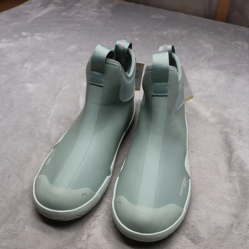 Under Armour Mens 9 Deck Boots Green Charged Shoreman Storm Proof Slip On NWD‎